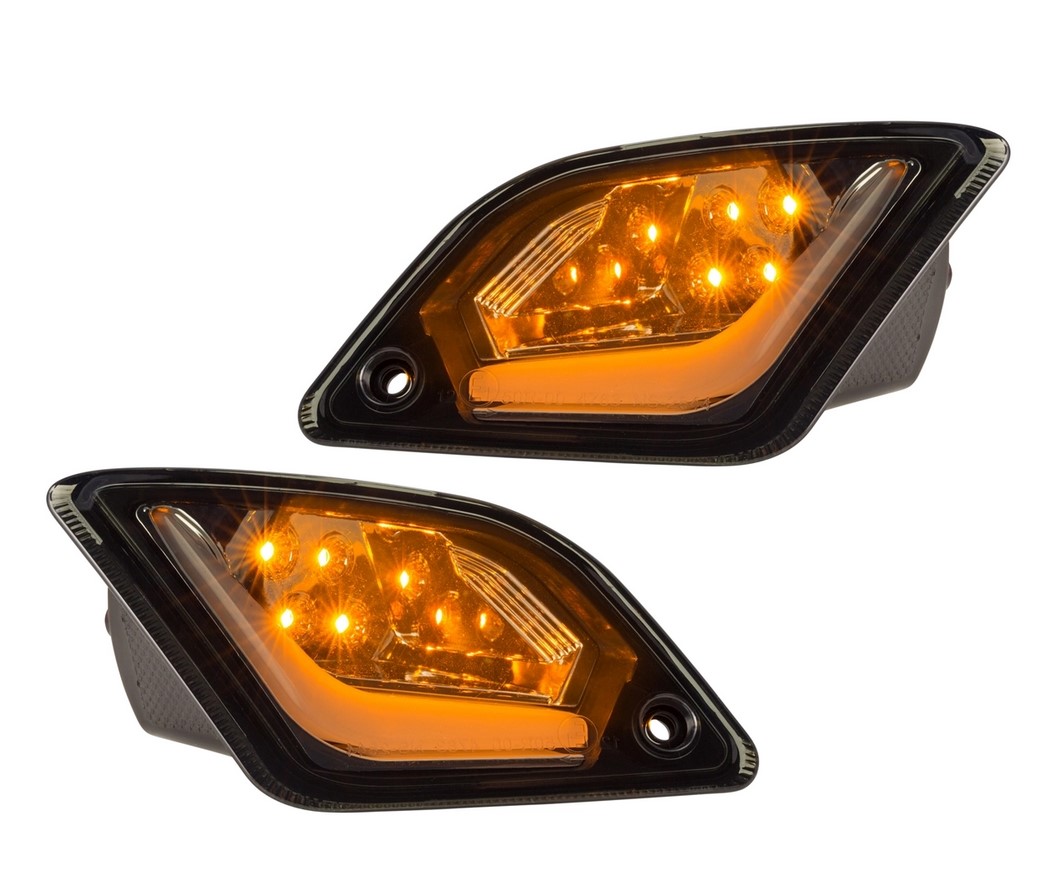 Kit indicatori di direzione posteriori destro/sinistro per Vespa GTS/GTS Super/GTV 125-300cc ('14-), oscurati
