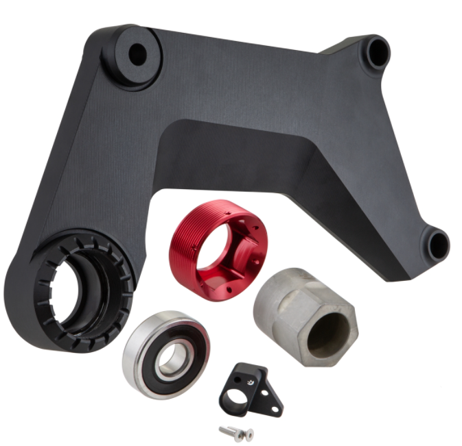 Forcellone per scarico racing, posteriore per Vespa GTS/​GTS Super/​GTV 125-300ccm con ABS, nero
