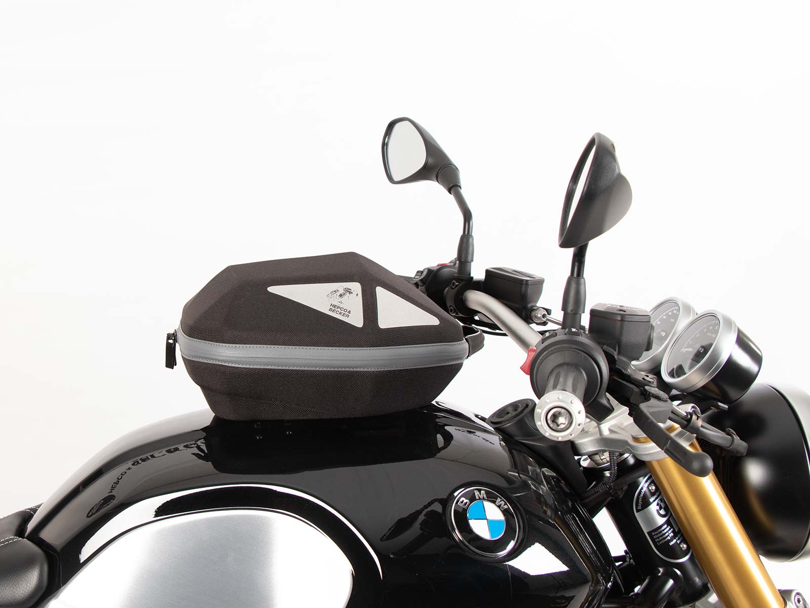 Anello serbatoio di base con blocco borsa serbatoio per BMW R nineT Pure (17-23) Hepco & Becker