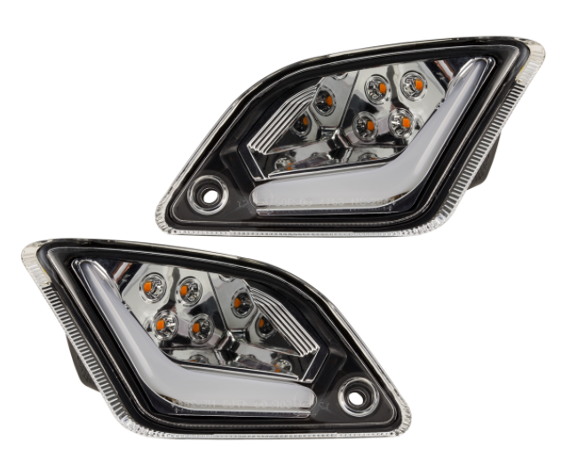 Kit indicatori di direzione anteriori e posteriori per Vespa GTS/GTS Super/GTV/GT 60/GT/GT L ('03-'13), trasparente