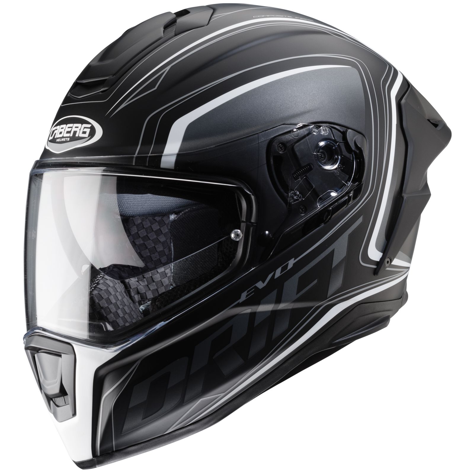 Caberg Casco Drift Evo Integra, nero opaco/grigio-bianco