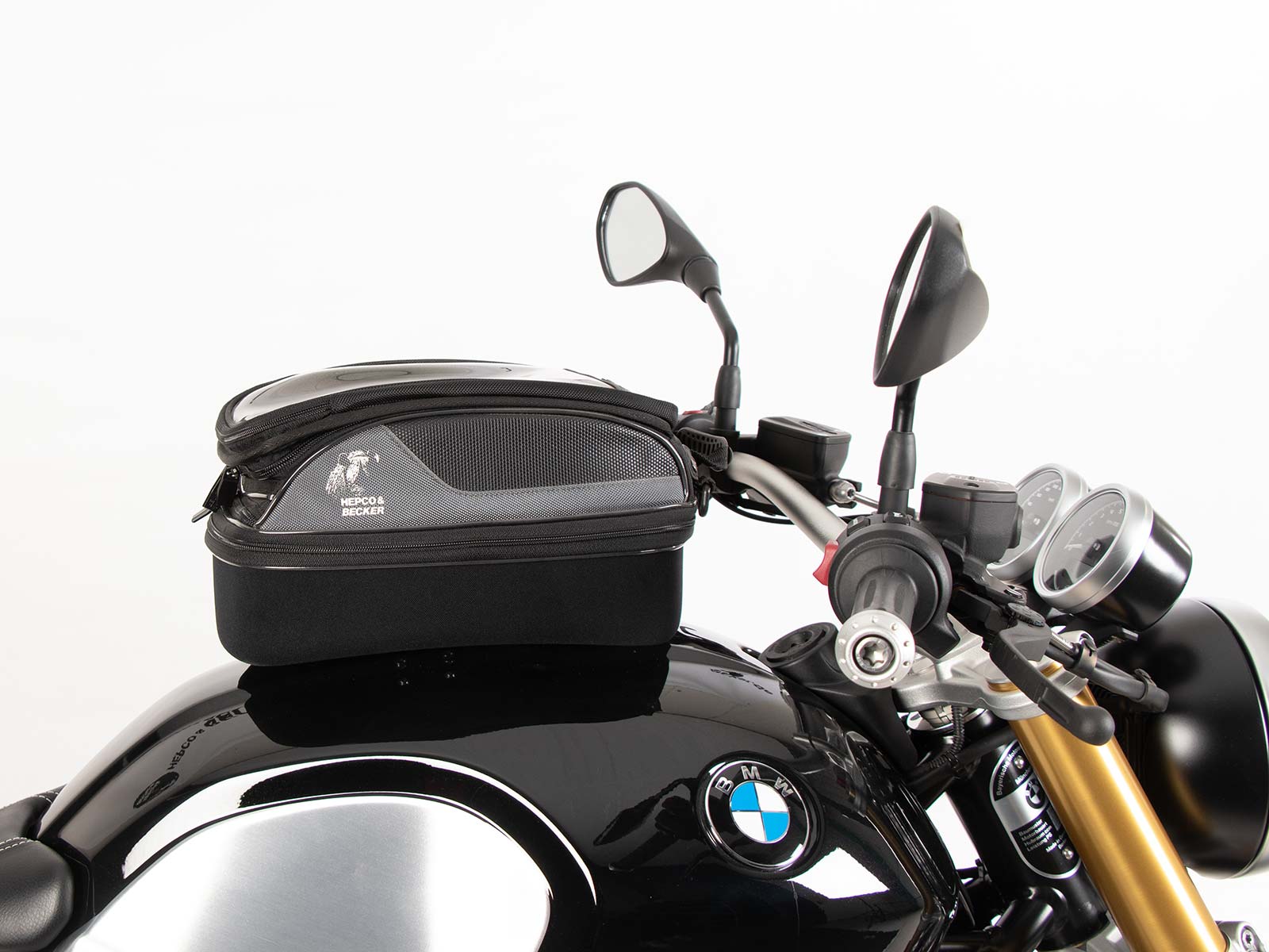 Anello serbatoio di base con blocco borsa serbatoio per BMW R nineT Pure (17-23) Hepco & Becker