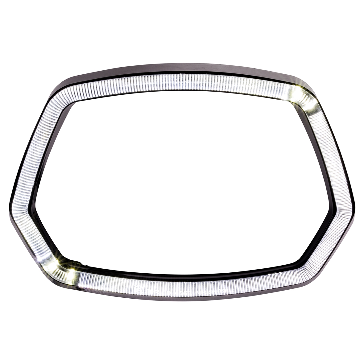 Anello lampada nero lucido Anello luce LED per Vespa Sprint 125/150cc 4T ('13-'18)
