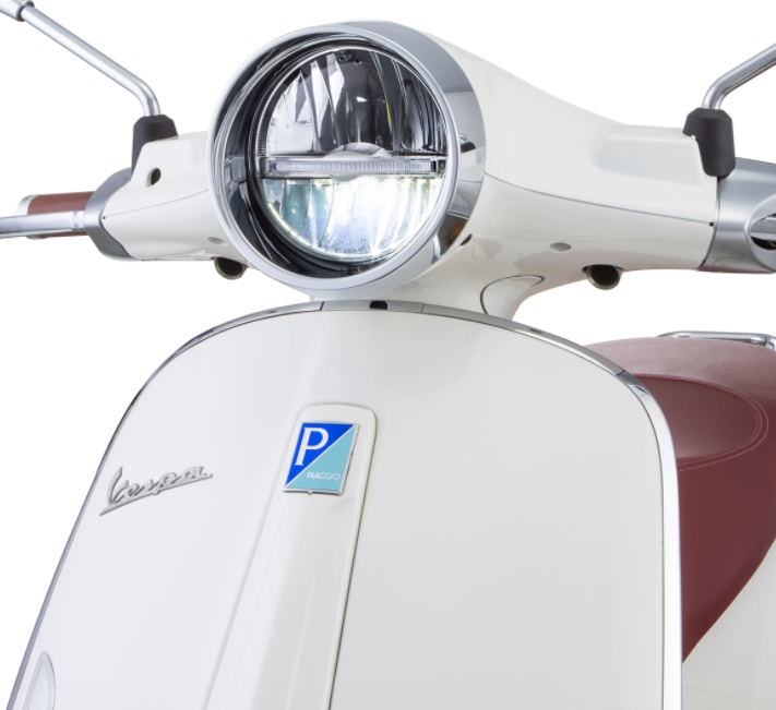 Faro LED per Vespa Primavera 50-150ccm 2T/​4T (-'18), nero opaco