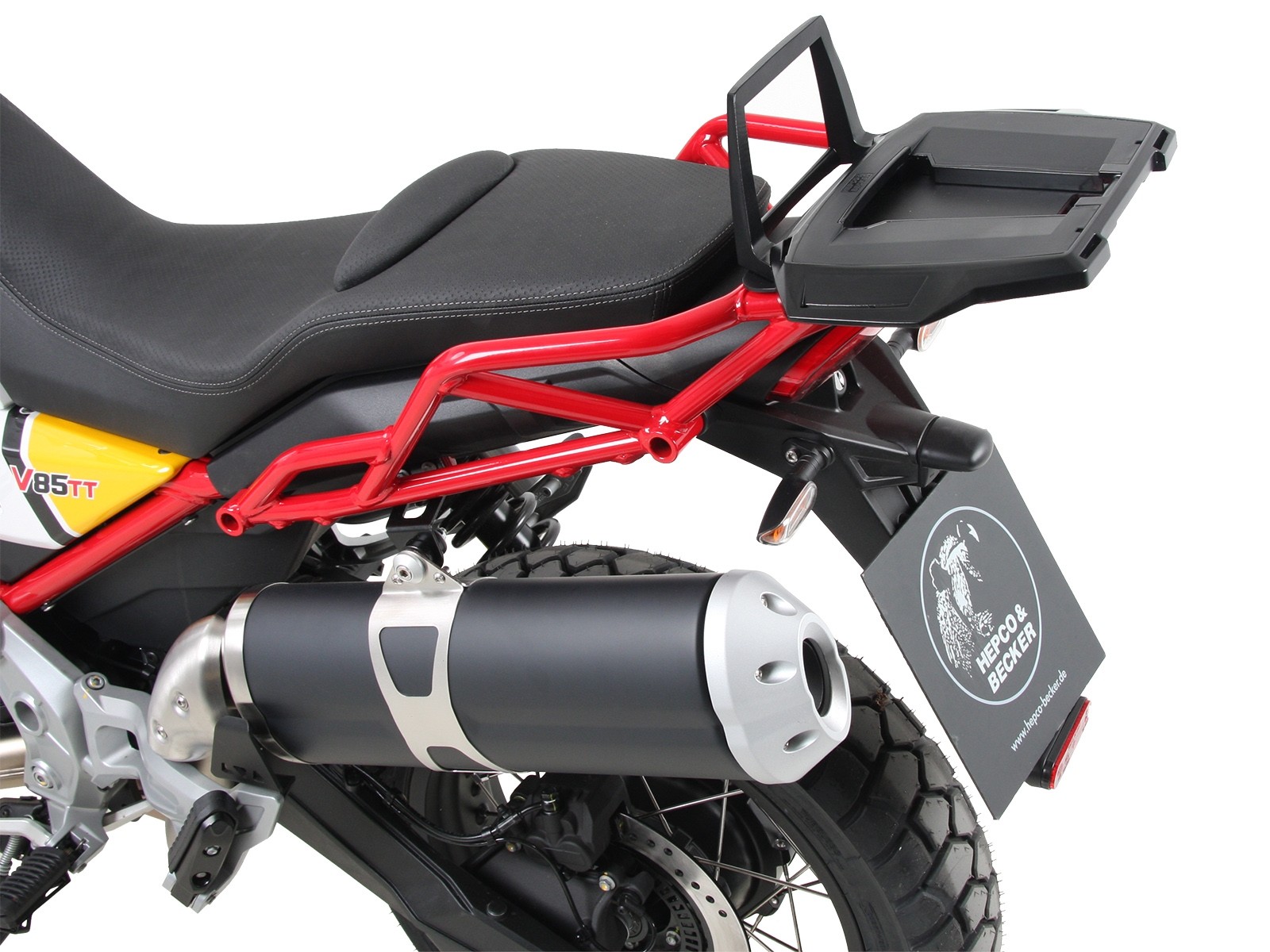 Alurack Topcaseträger nero per V85 TT (Bj.19-) Hepco & Becker