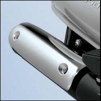 Manicotto di scarico cromato per Suzuki Burgman AN650 BJ. 2007-2012/ Burgman AN650 BJ. 2005-2006/ Burgman AN