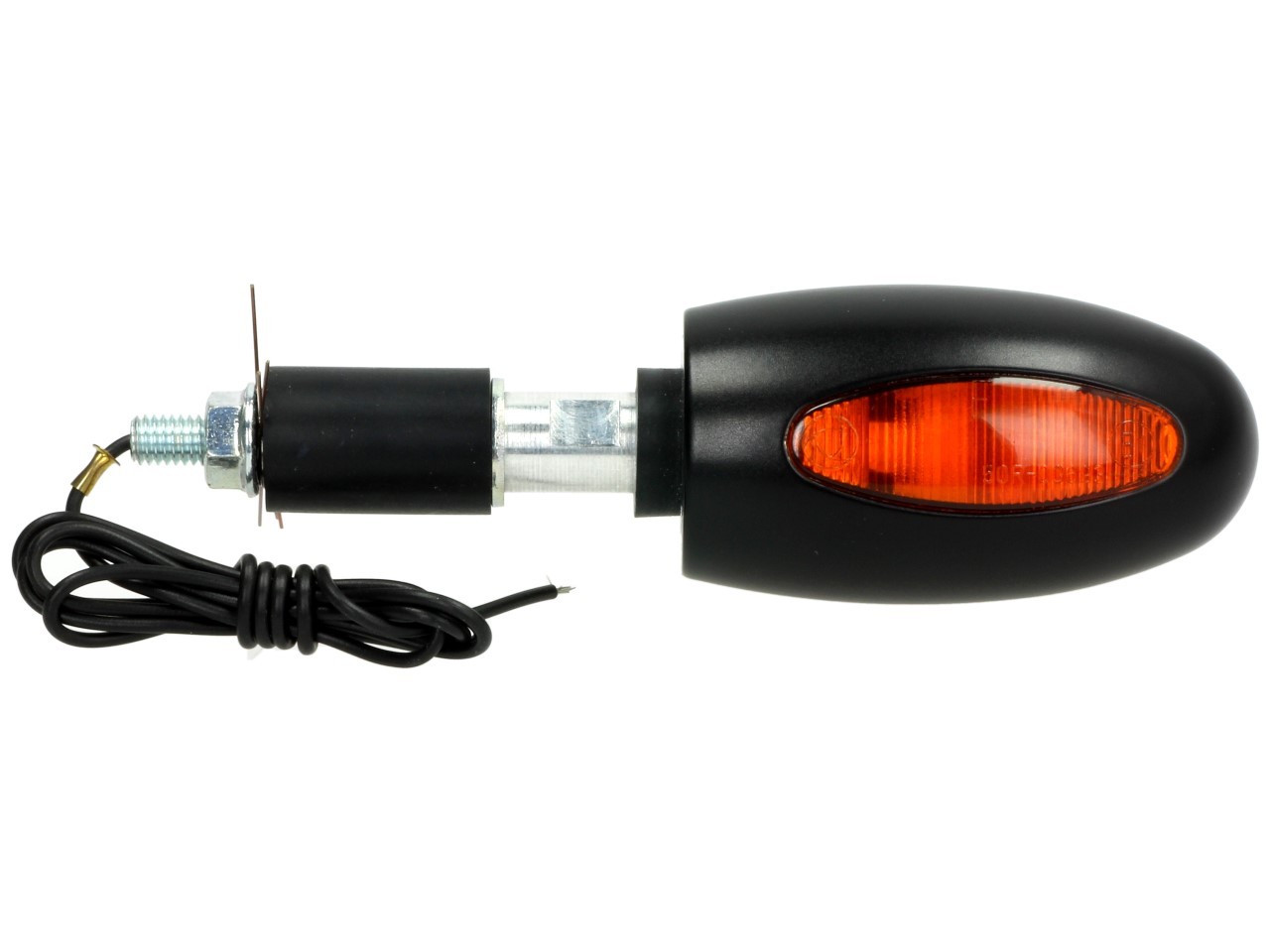 Indicatore Kellermann, BL 1000 giallo, ottone, alogeno, VR/VL, 12 V, 21 W, nero satinato