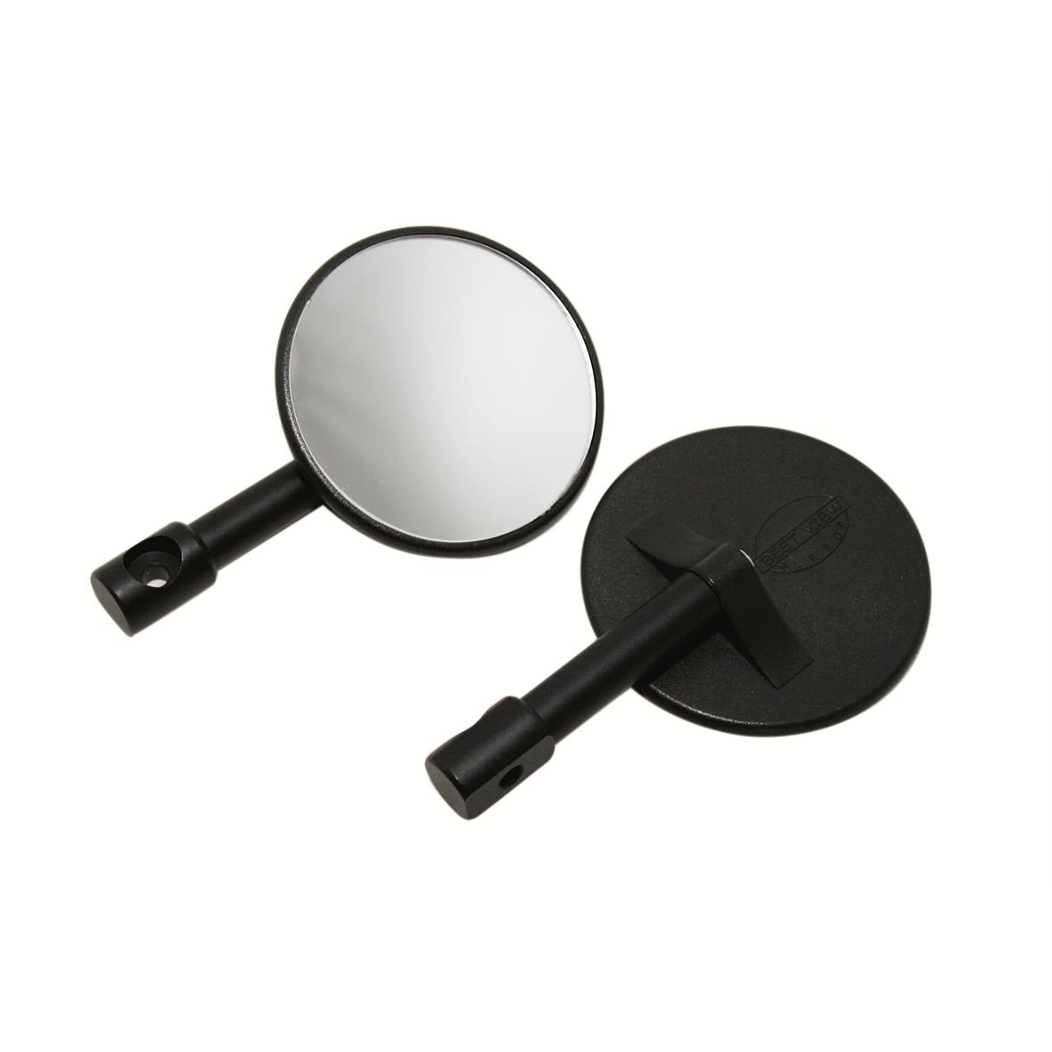 Specchietto per manubrio MINI per Vespa, destro e sinistro, nero