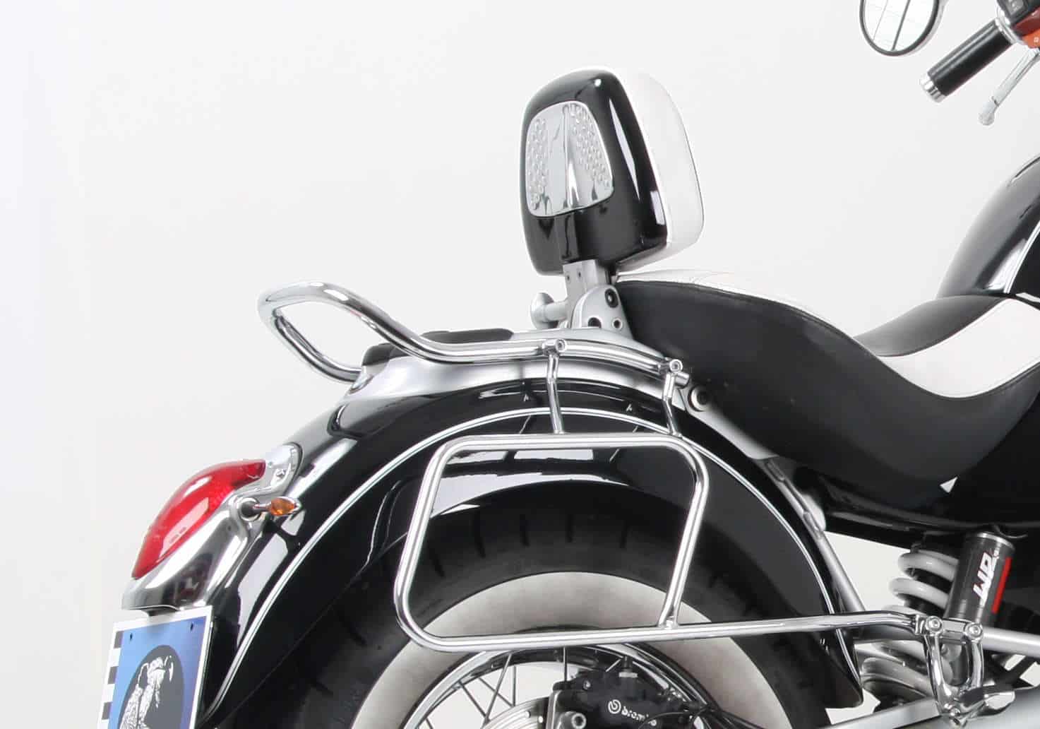 Portaborse in pelle tubolare cromato per BMW R 850 C (00-04)/R 1200 C (97-04) Hepco & Becker