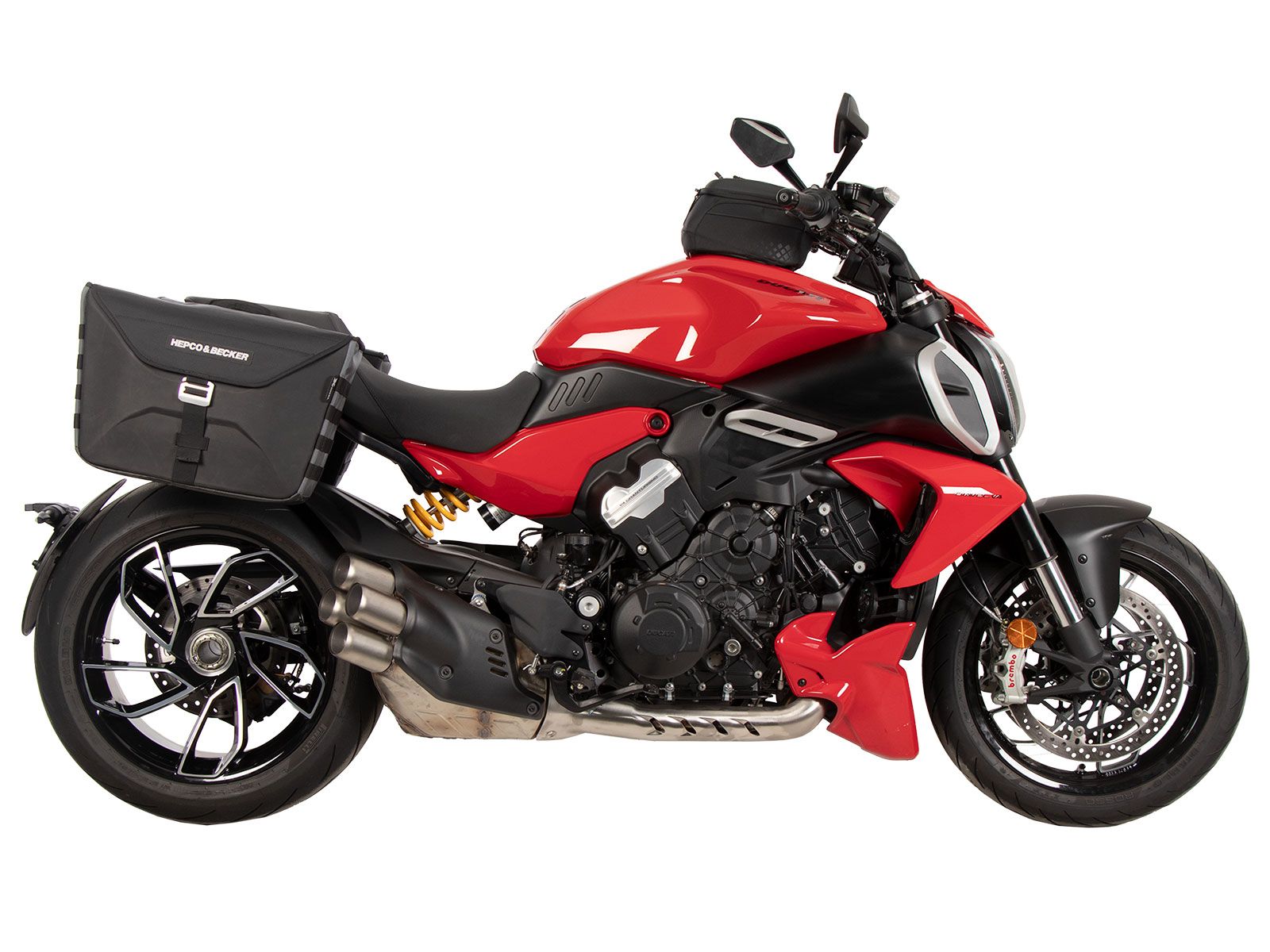 Anello serbatoio di base con blocco borsa serbatoio per Ducati Diavel V4 (23-) Hepco & Becker