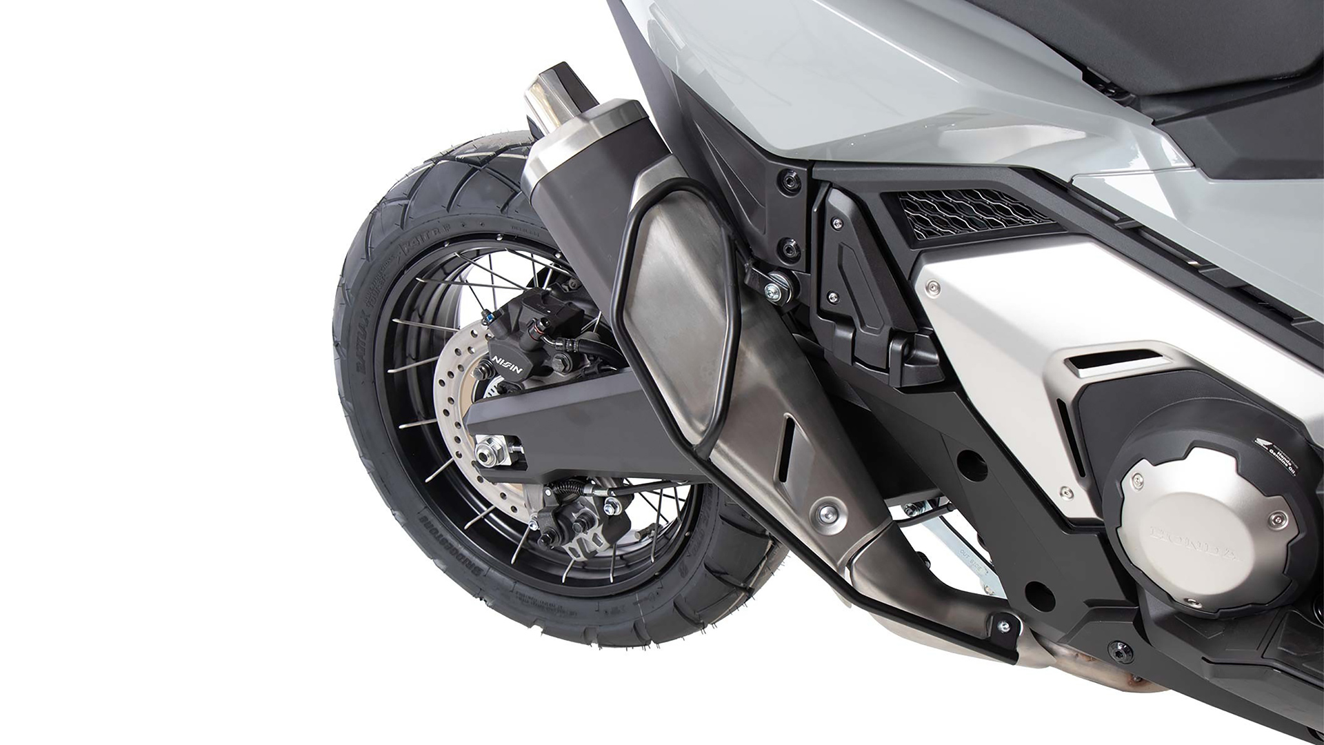 Barra di protezione per il silenziatore posteriore nero per Honda X-ADV 750 (21-24) Hepco & Becker