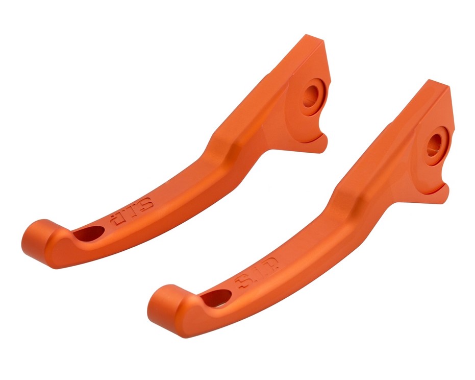 Set di leve sportive freno Shorty per Vespa, destra e sinistra, arancio opaco
