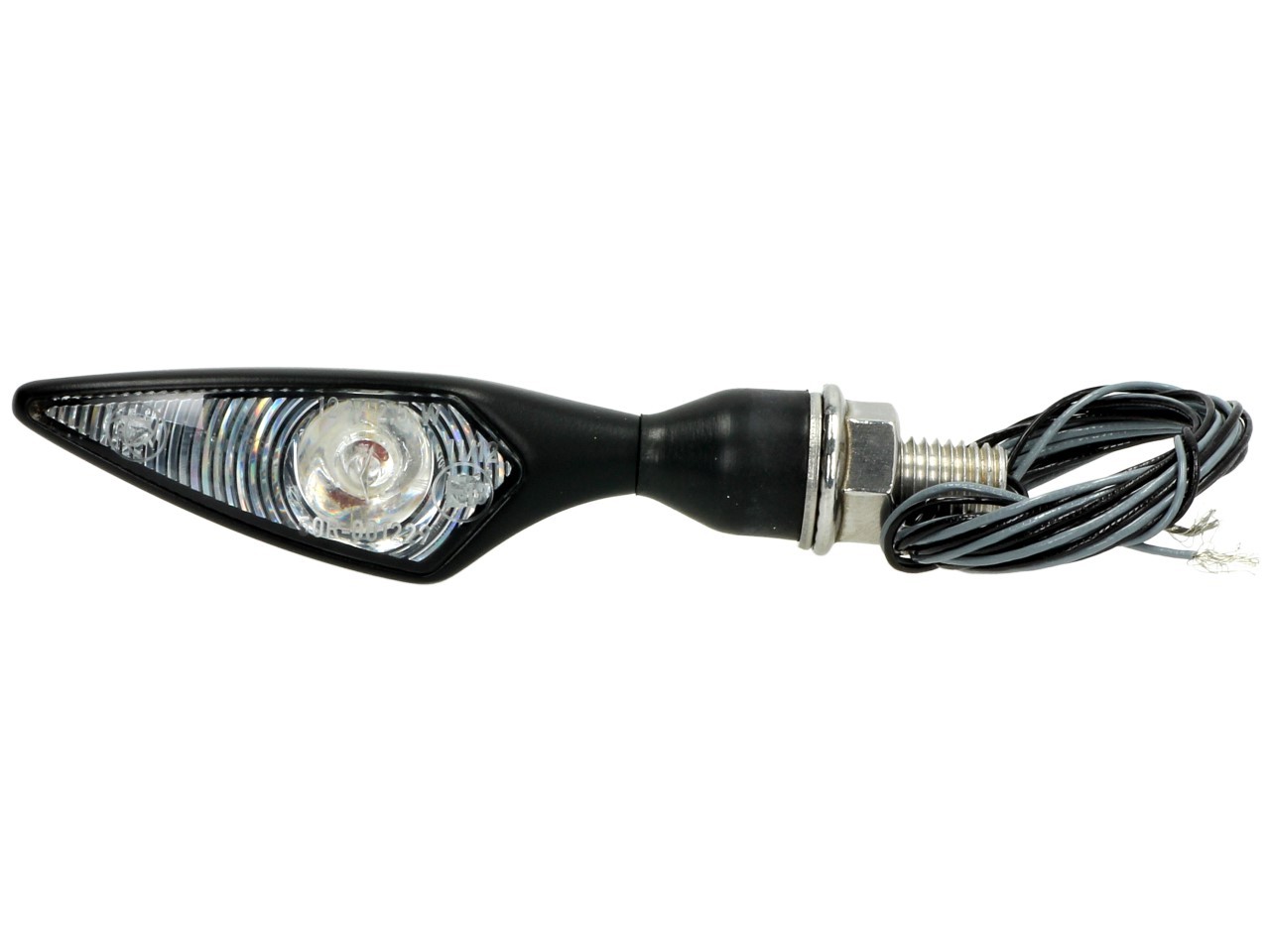 Indicatore Kellermann, rombo, acciaio, LED, VR/HL, 12 V, nero satinato, M8x20, omologato E