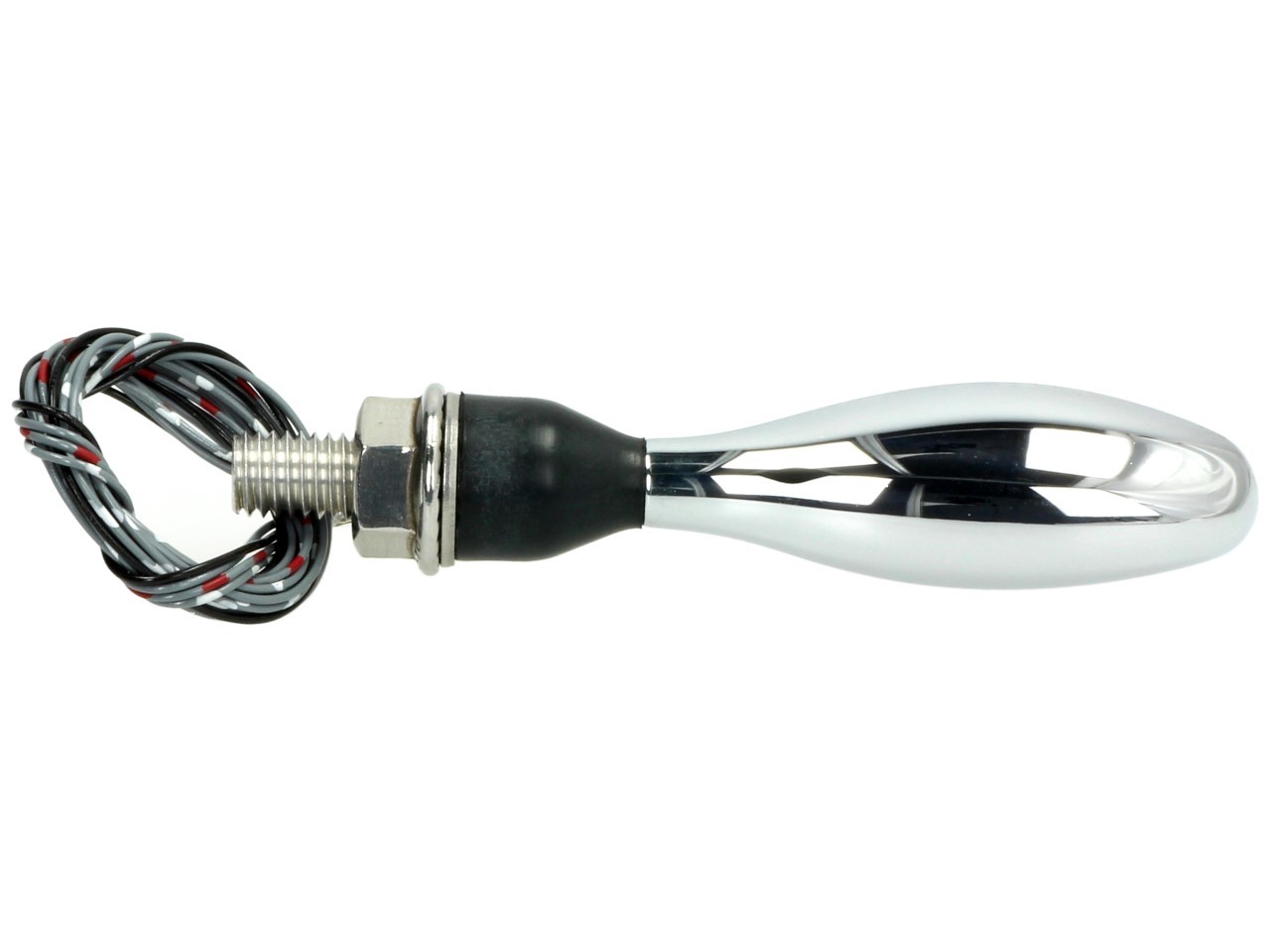 Indicatore di direzione Kellermann, luce posteriore e freno, Micro 1000 DF, acciaio, LED, HL/HR, 12 V, cromo lucido