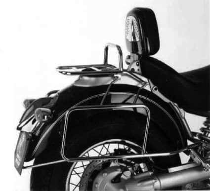 Portapacchi tubolare Topcase cromato per sedile a panca per 1 persona per BMW R 1200 C (97-04)