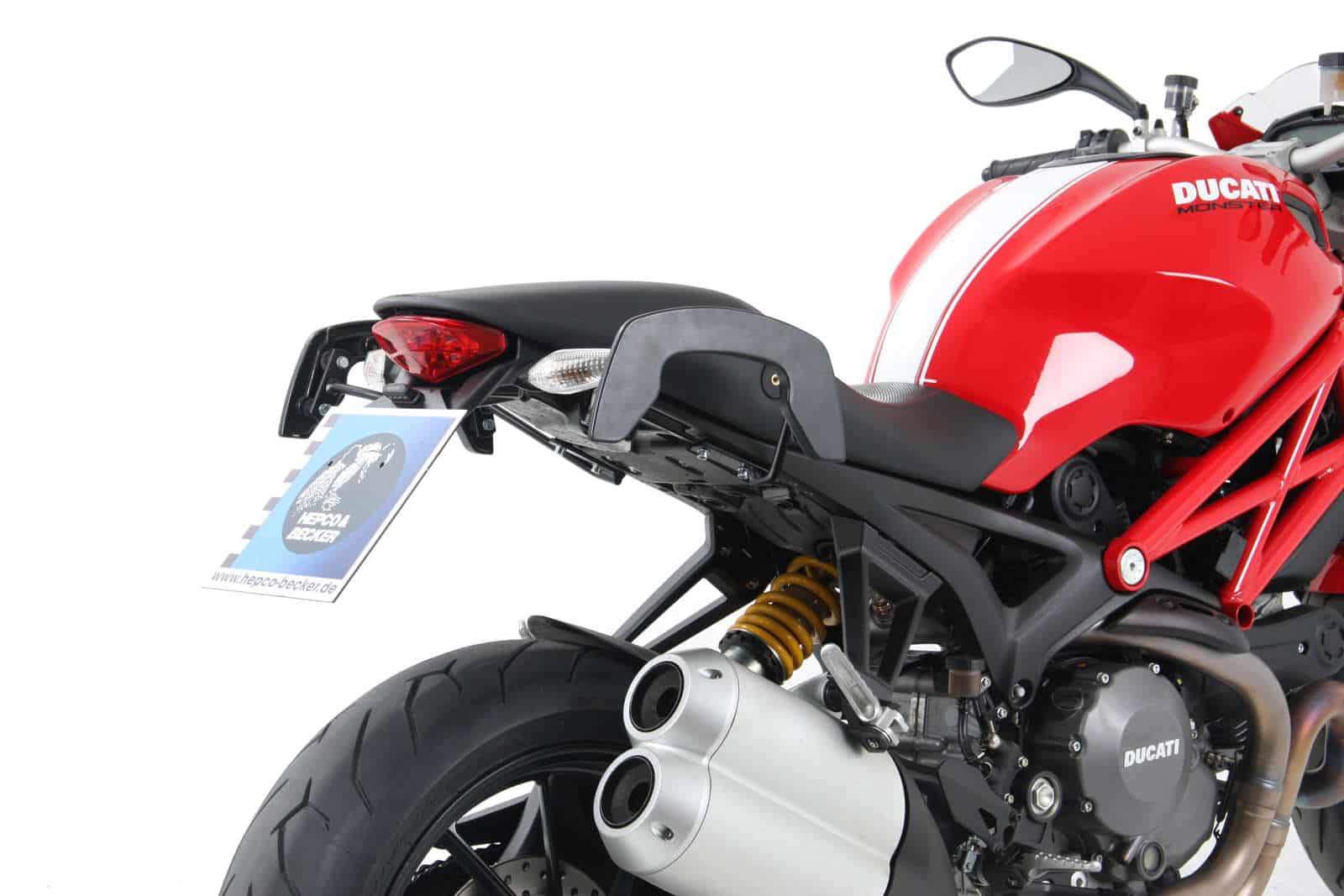 Portapacchi laterale C-Bow nero per Ducati Monster 1100 Evo (11-13) Hepco & Becker