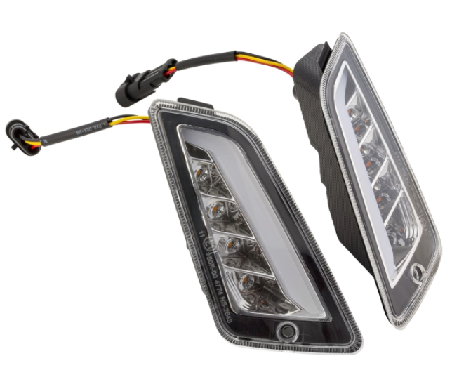 Kit indicatori di direzione anteriori e posteriori per Vespa GTS/GTS Super/GTV 125-300cc ('14-), trasparente