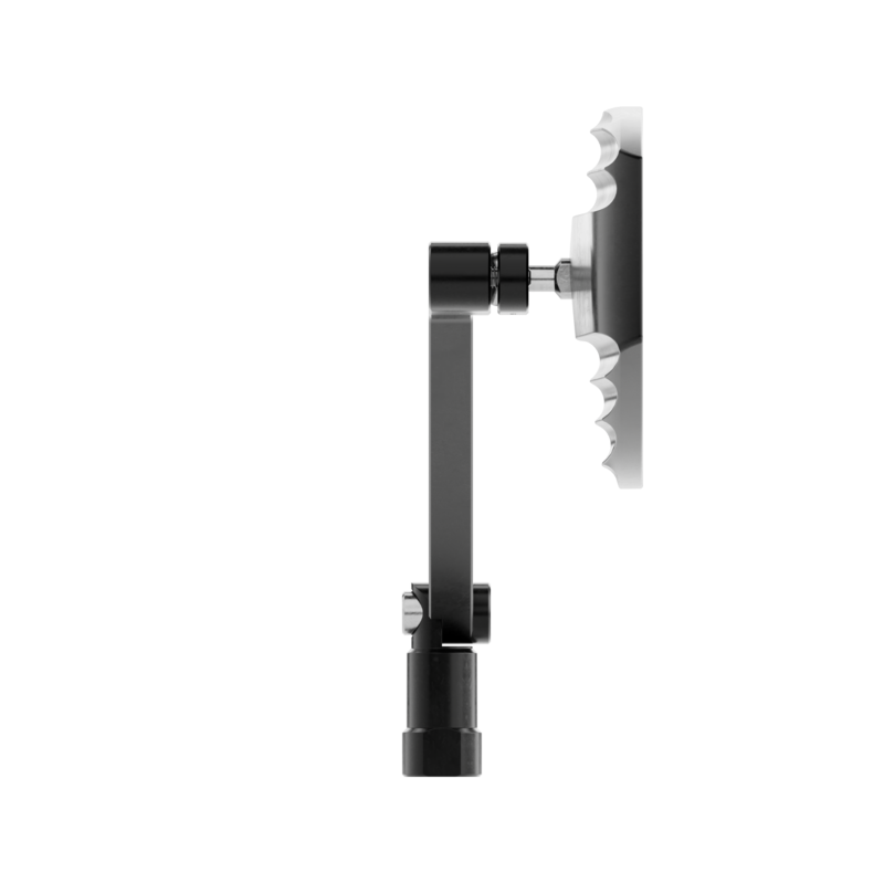 HIGHSIDER pro mirror Wave nero/nero (coppia)
