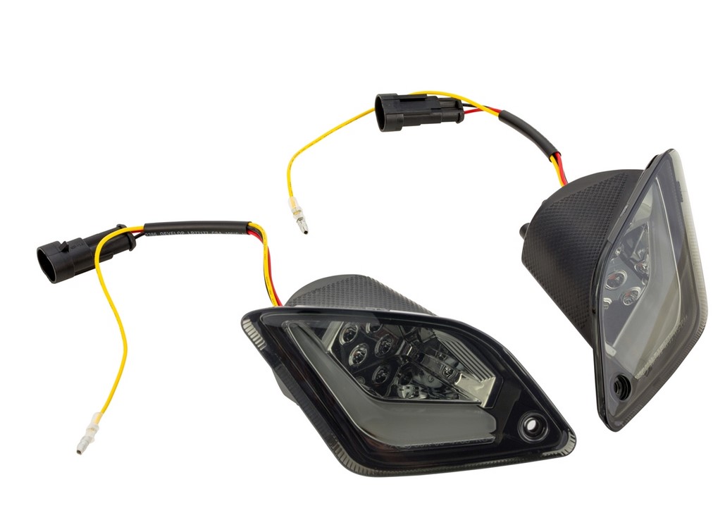 Kit indicatore di direzione posteriore destro/sinistro per Vespa GTS/GTS Super/GTV/GT 60/GT/GT L ('03-'13), colorato