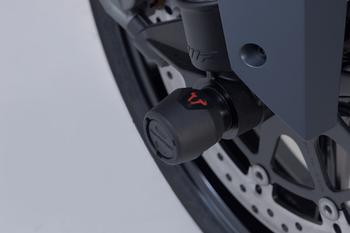 SW-Motech Kit paracolpi per asse anteriore nero per modelli KTM - SW Motech