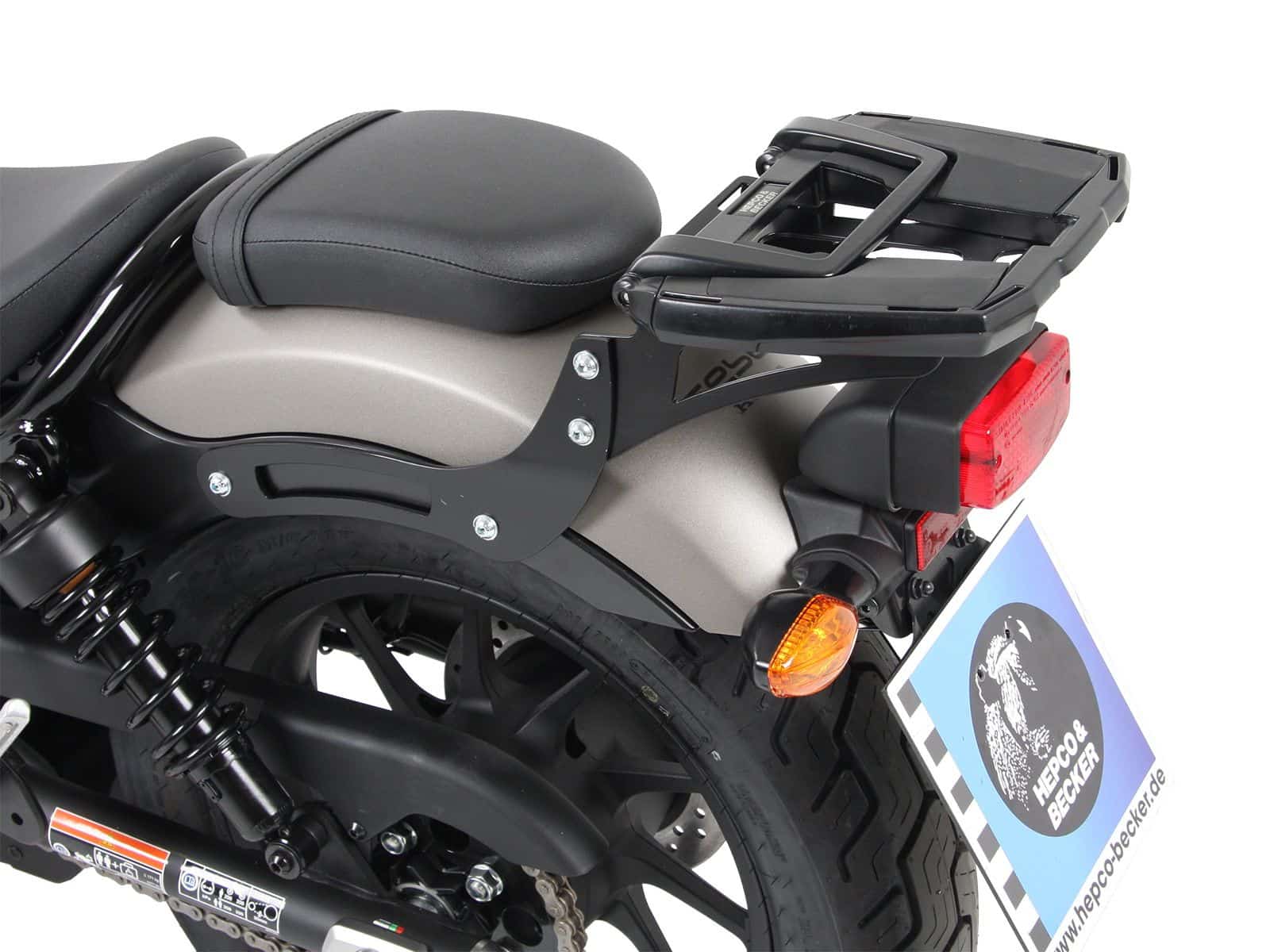 Portavaligie Easyrack nero per Honda CMX 500 Rebel (17-) Hepco & Becker