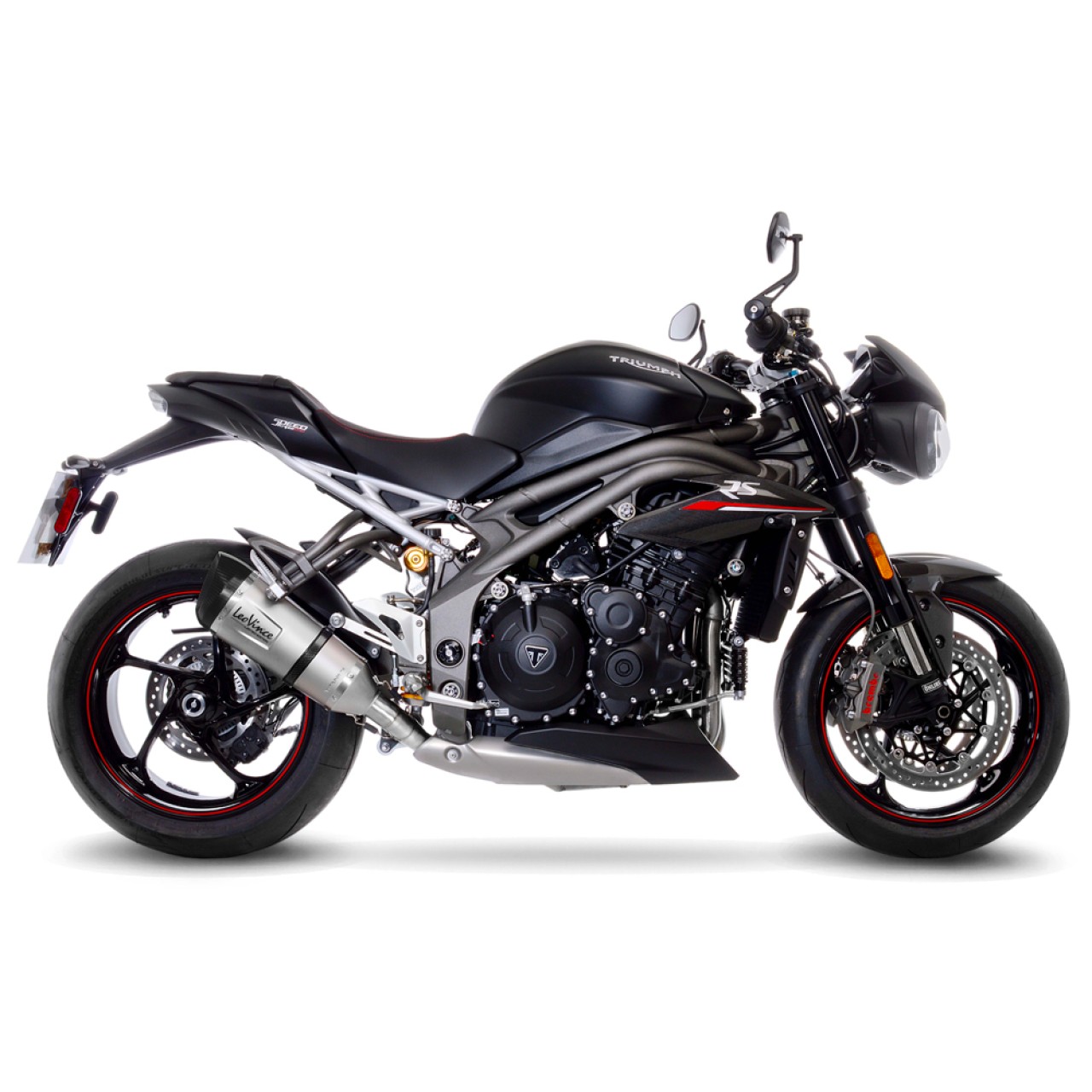 Sistema di scarico LeoVince Factory S, titanio, slip on per Triumph Speed Triple 1050 RS / S (18-19)