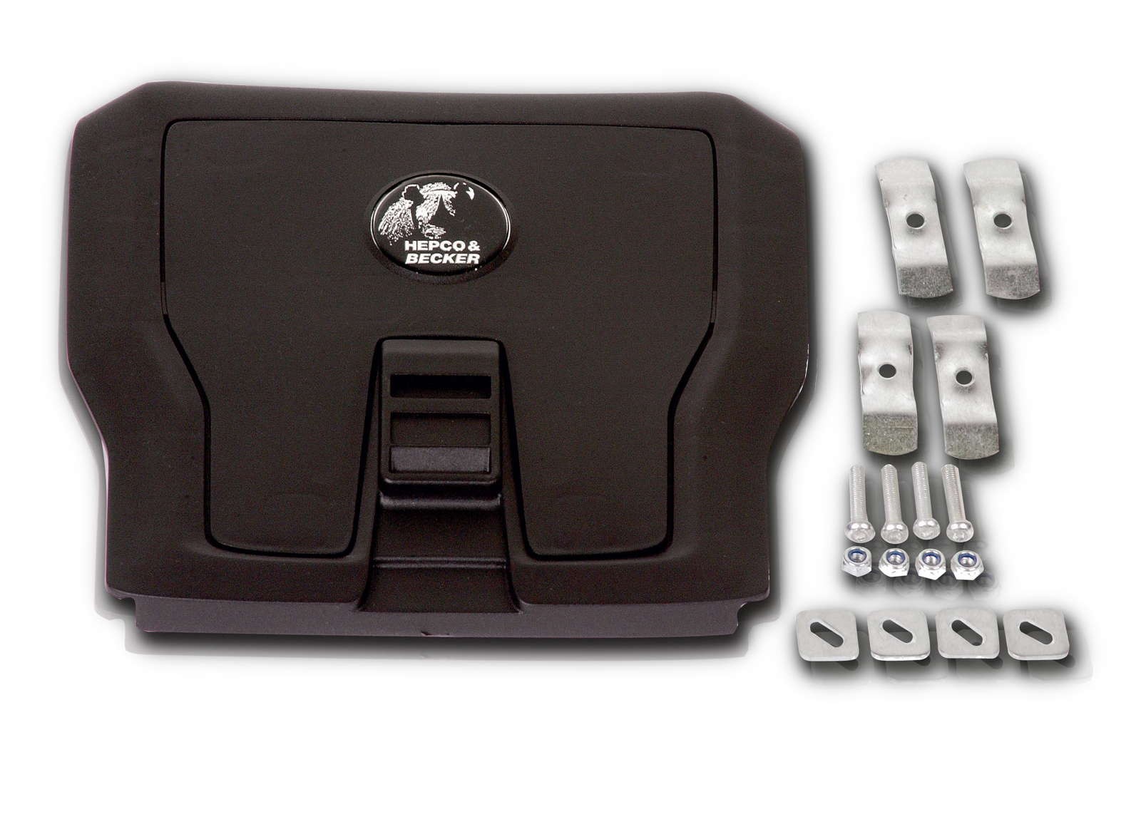 Journey Topcase 50 nero incl. paletta universale per portapacchi di terzi Hepco & Becker