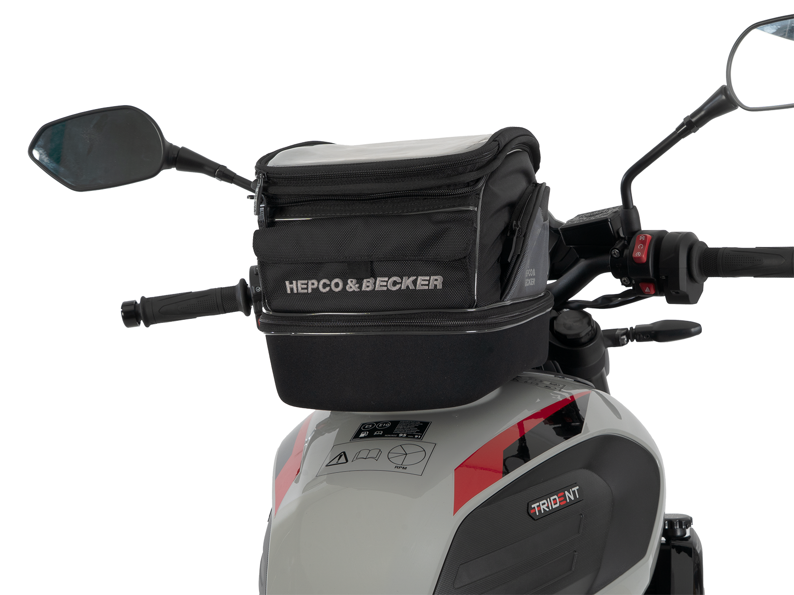 Anello per serbatoio Basic con chiusura per borsa da serbatoio inclusa per Triumph Trident 800 (26-) Hepco & Becker