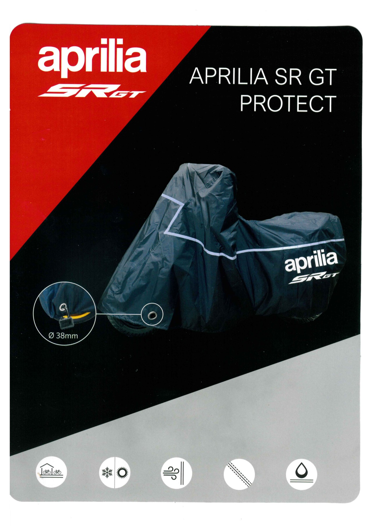 Garage pieghevole da esterno per Aprilia SR GT 125 / 200