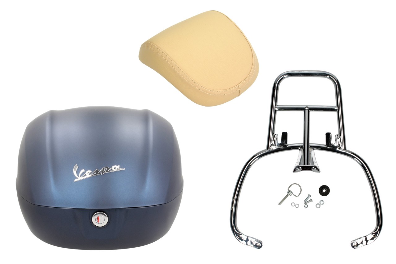 Bauletto originale 36L per Vespa GTS 125/310 e GTV 310 - blu scuro / 288/A