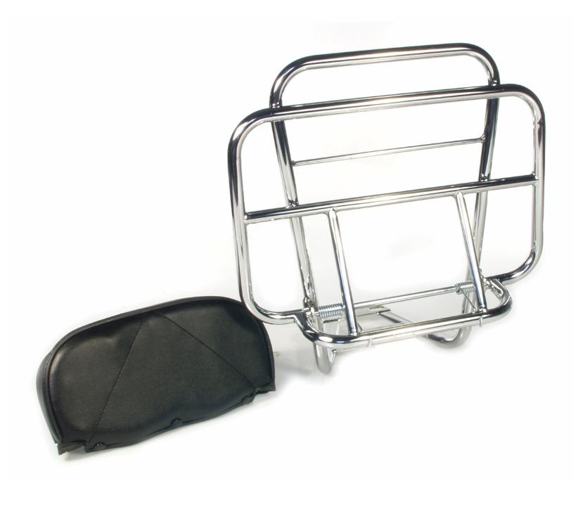 Portapacchi posteriore per Vespa PX 80-200cc, pieghevole, cromato
