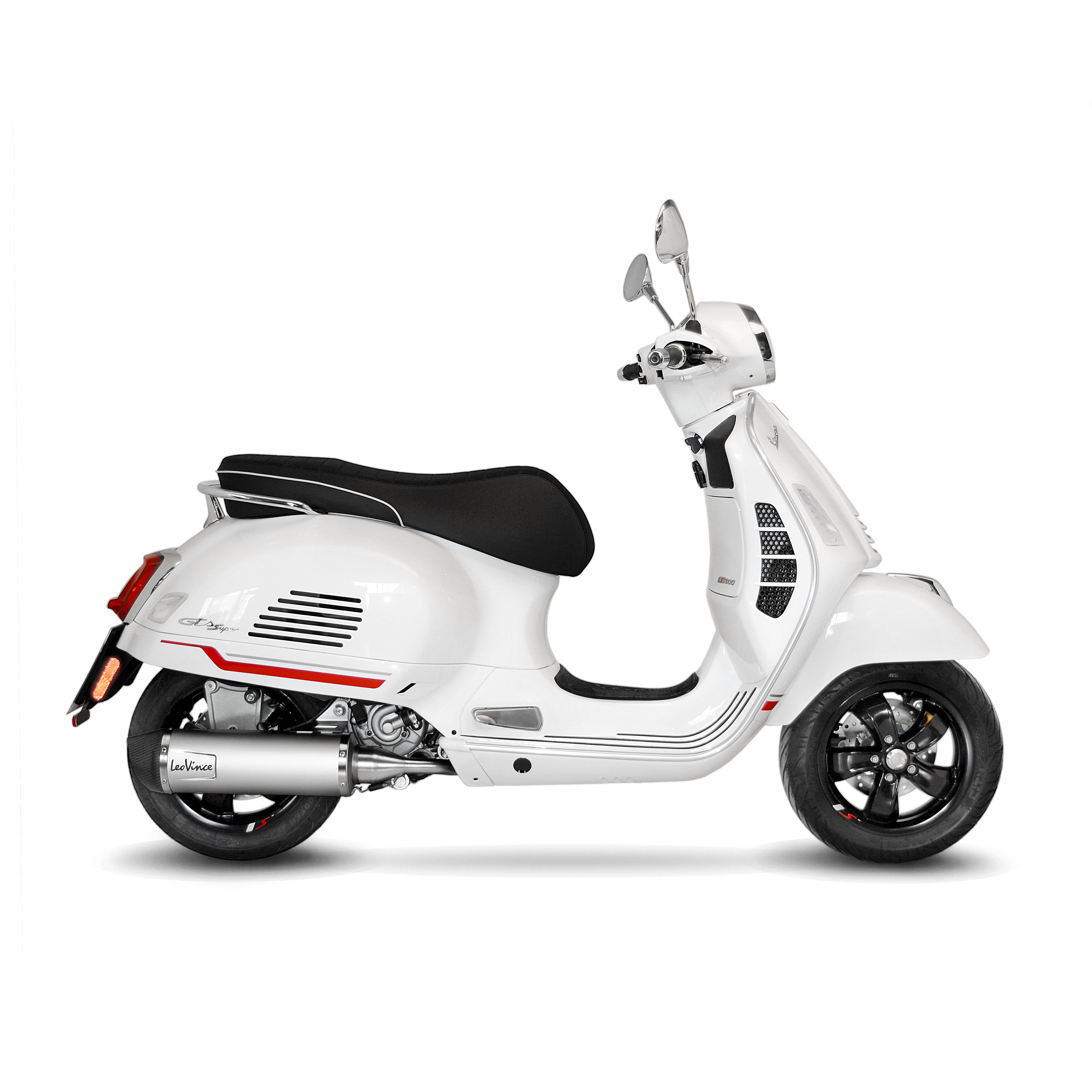 Impianto di scarico LeoVince LV One Evo, inox, silver, impianto completo, per Vespa 300 GTS Euro 5