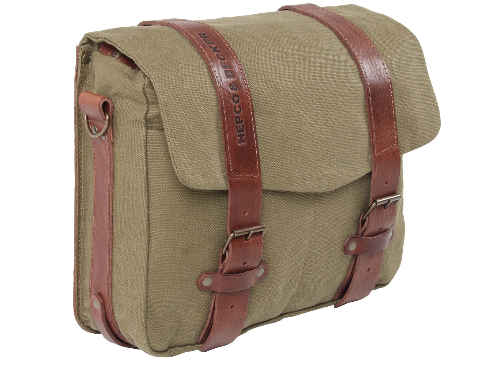 Borsa per corriere LEGACY L verde per portapacchi C-Bow Hepco & Becker