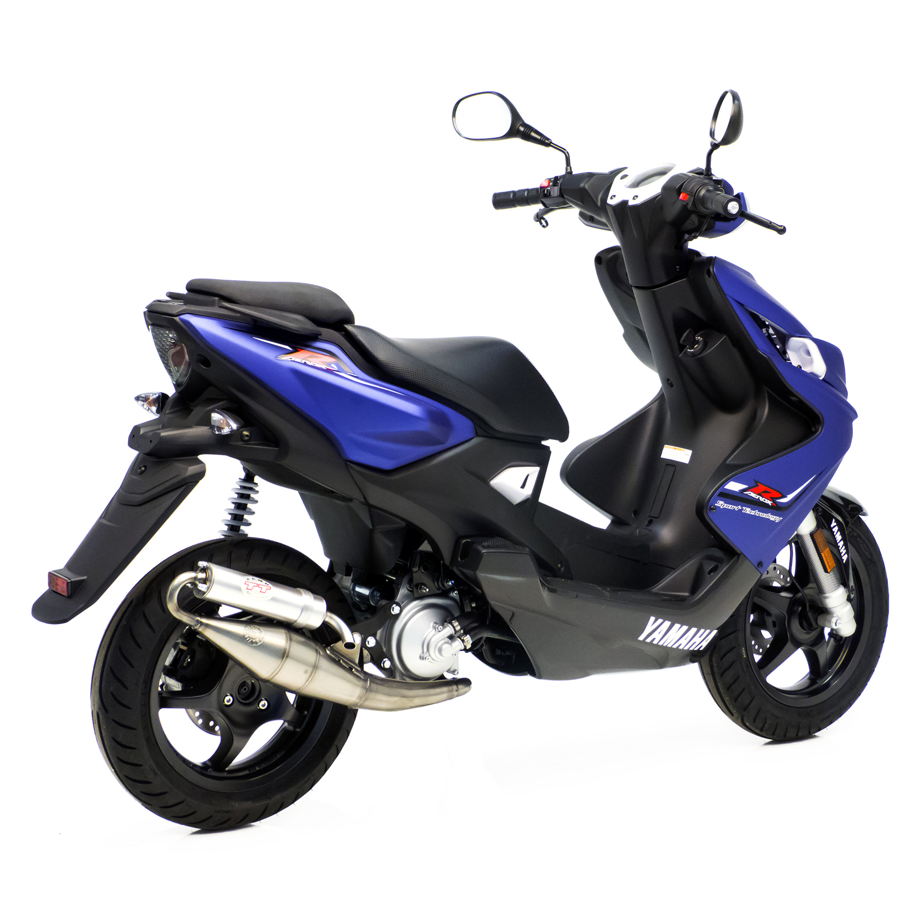 Impianto di scarico LeoVince Hand Made TT, acciaio, impianto completo per Yamaha Aerox 50