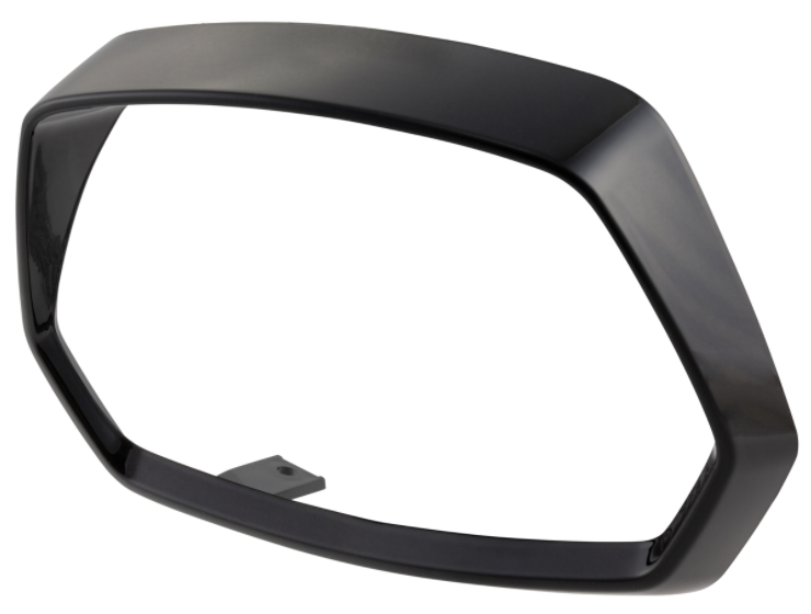 Anello portalampada per Vespa Sprint 50-150ccm ('18-), nero lucido