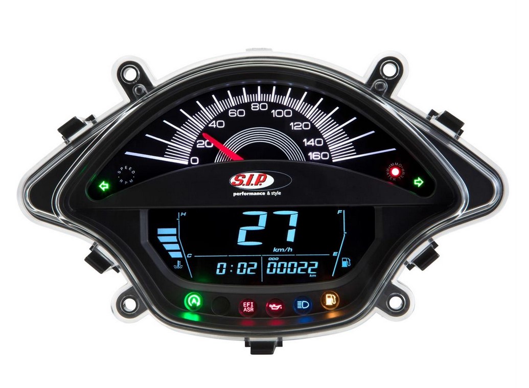 Contagiri / tachimetro per Vespa GTS/GTS Super 300cc FL ('14-), nero