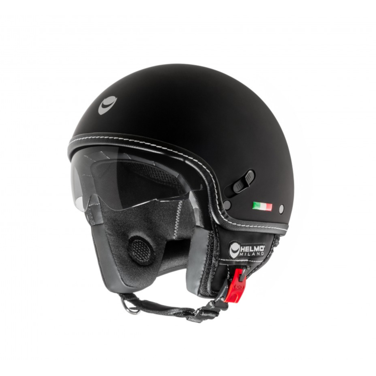 Helmo Milano Demi Jet, Puro Stile, nero, opaco