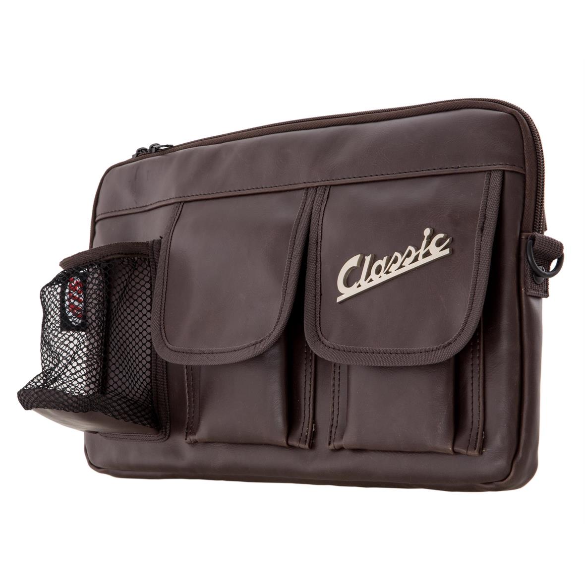 Borsa "Classic" per bagagliaio/guantiera Vespa - marrone, finta pelle