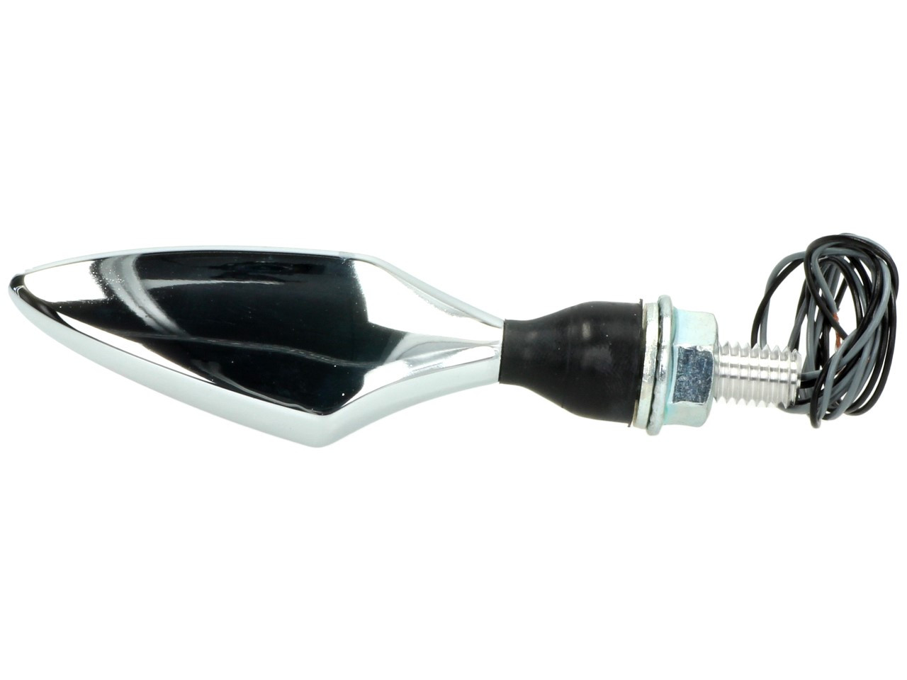 Indicatore Kellermann, rombo, acciaio, LED, VL/HR, 12 V, cromo lucido, M8x20, omologato E