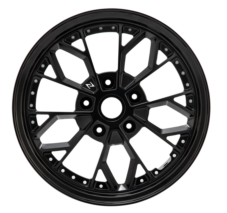 Cerchio 2 anteriore/posteriore 12" per Vespa GTS/GTS Super/GTV/GT/946 125-300ccm, nero lucido