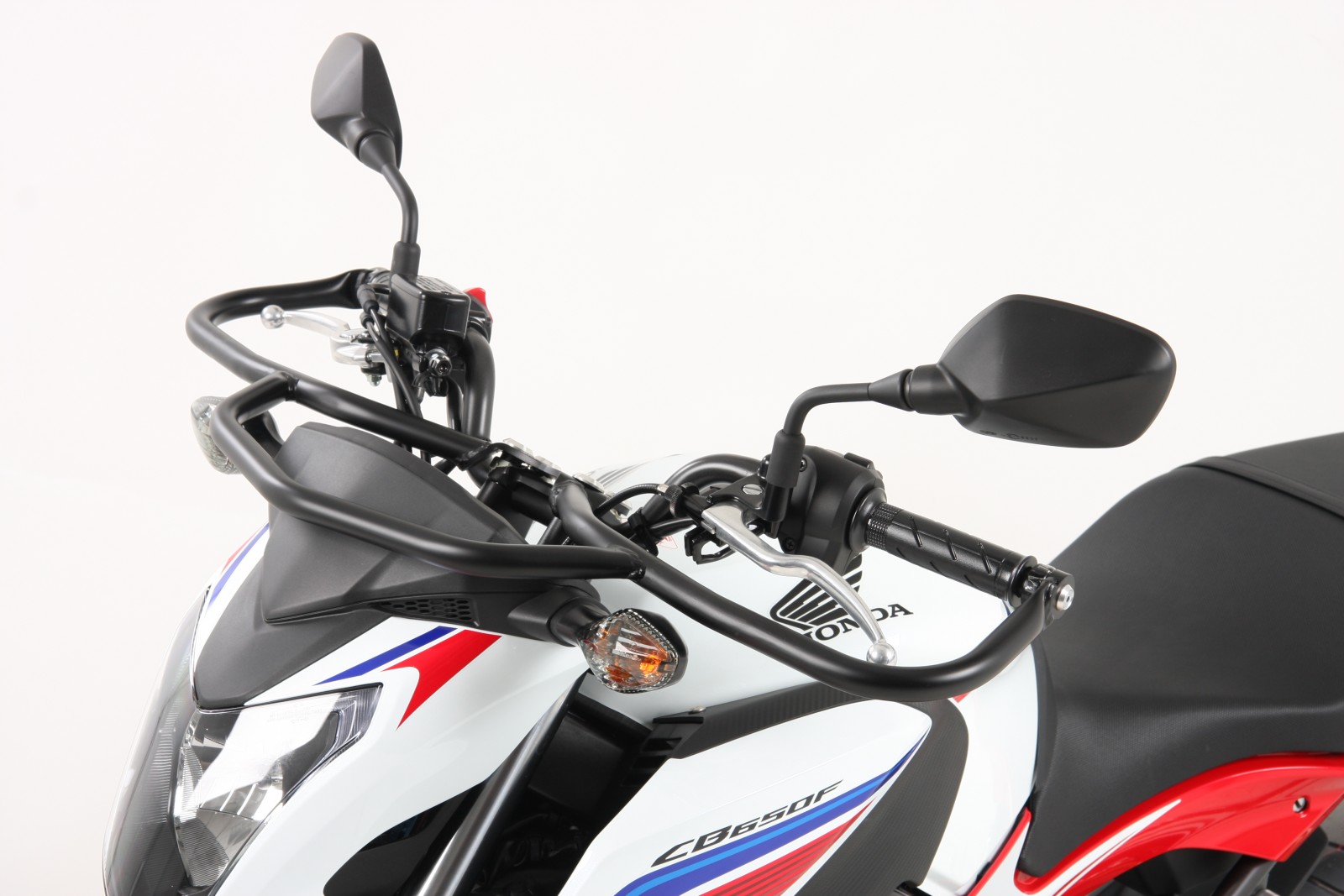 Barra di protezione anteriore nera per Honda CB 650 F (14-16) Hepco & Becker