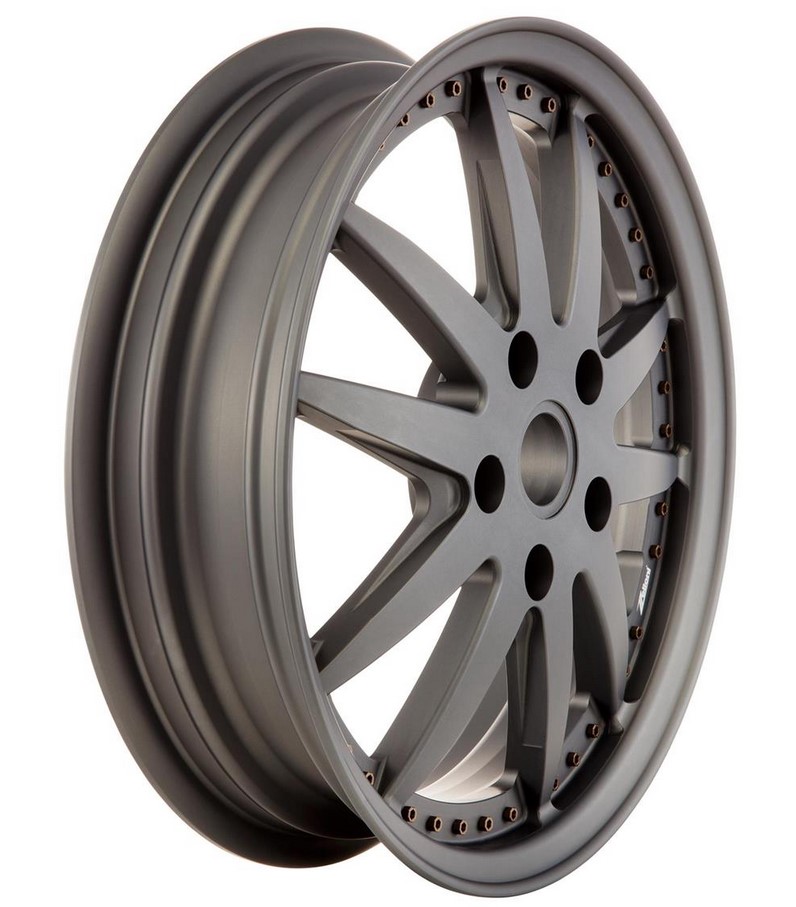 Cerchio sportivo anteriore/posteriore per Vespa GTS/GTS Super/GTV/GT 60/GT/GT L/946 125-300ccm, grigio opaco