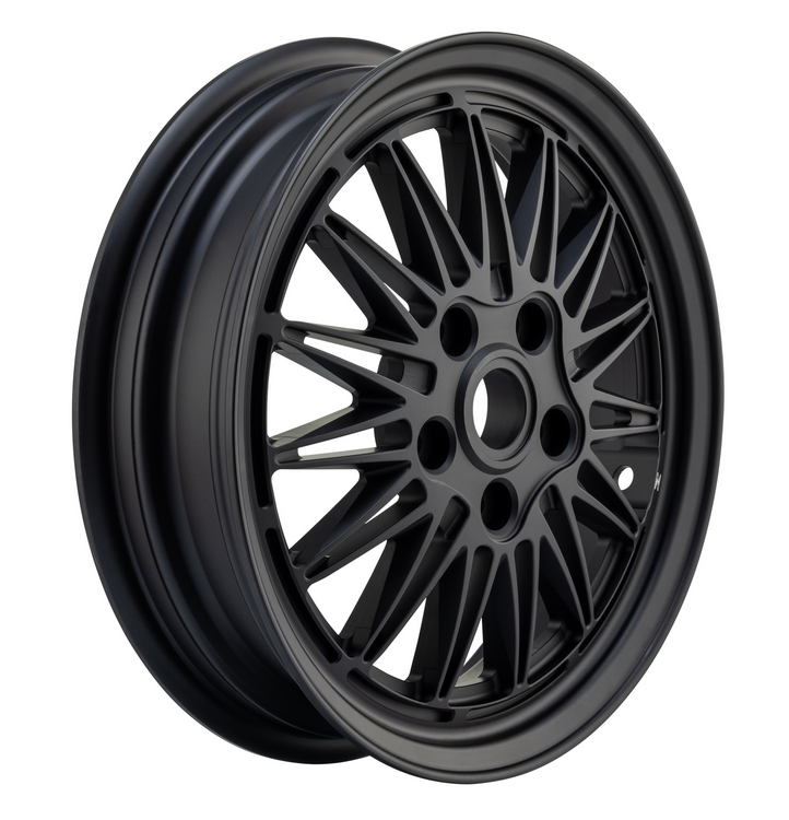 Cerchio Comb 2 anteriore/posteriore 12" per Vespa GTS/GTS Super/GTV/GT/946 125-300ccm, nero opaco