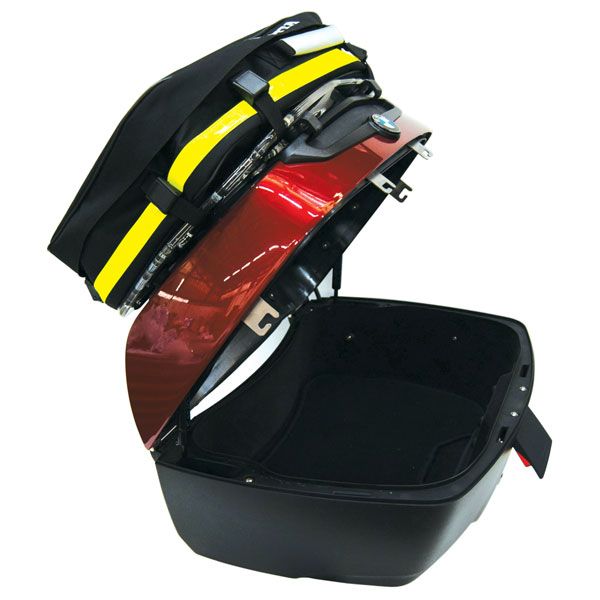 Borsa posteriore per portapacchi per bauletto BMW K 1600 GTL /R 1250 RT /R 1200 RT, nylon Cordura, nero