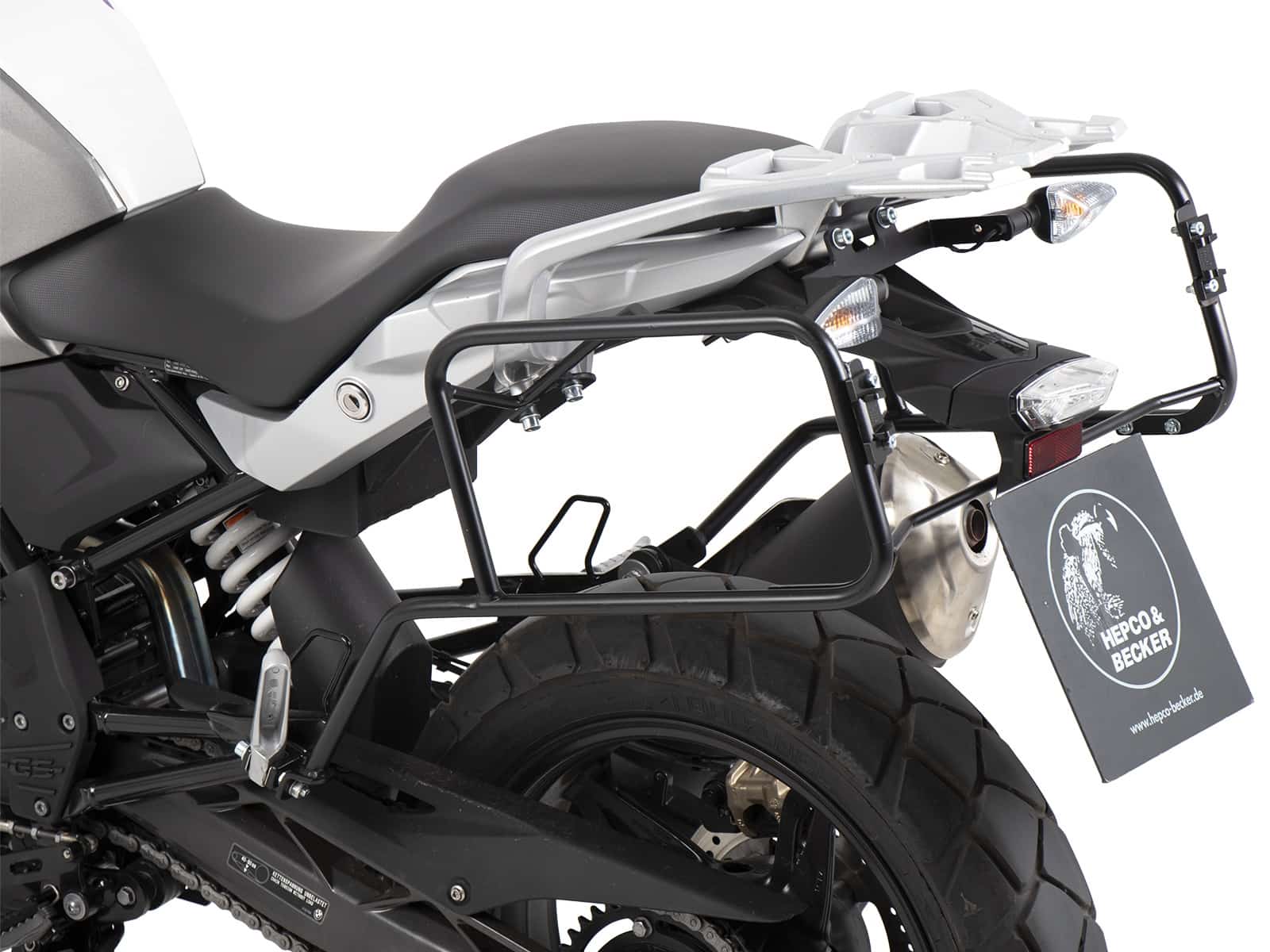 Portavaligie laterale fisso nero per BMW G 310 GS (20-) Hepco & Becker