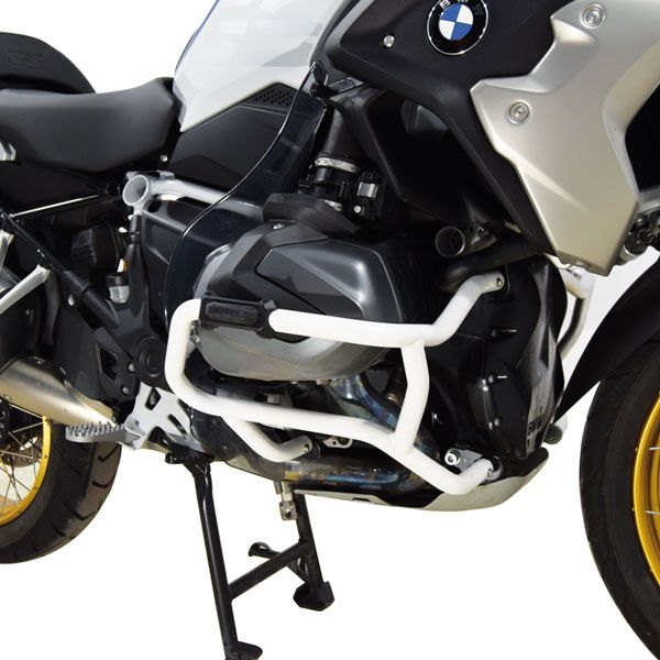 Barra di protezione inferiore per BMW R 1250 GS, ferro, bianco