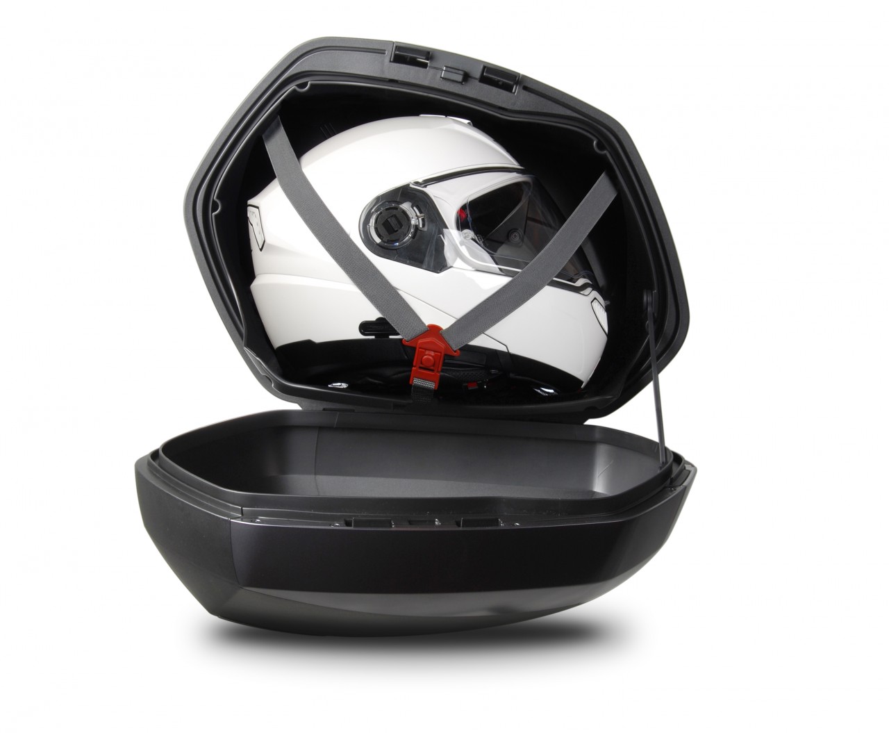 Set di valigie laterali Shad SH36, nero con copertura effetto carbonio, 36 l