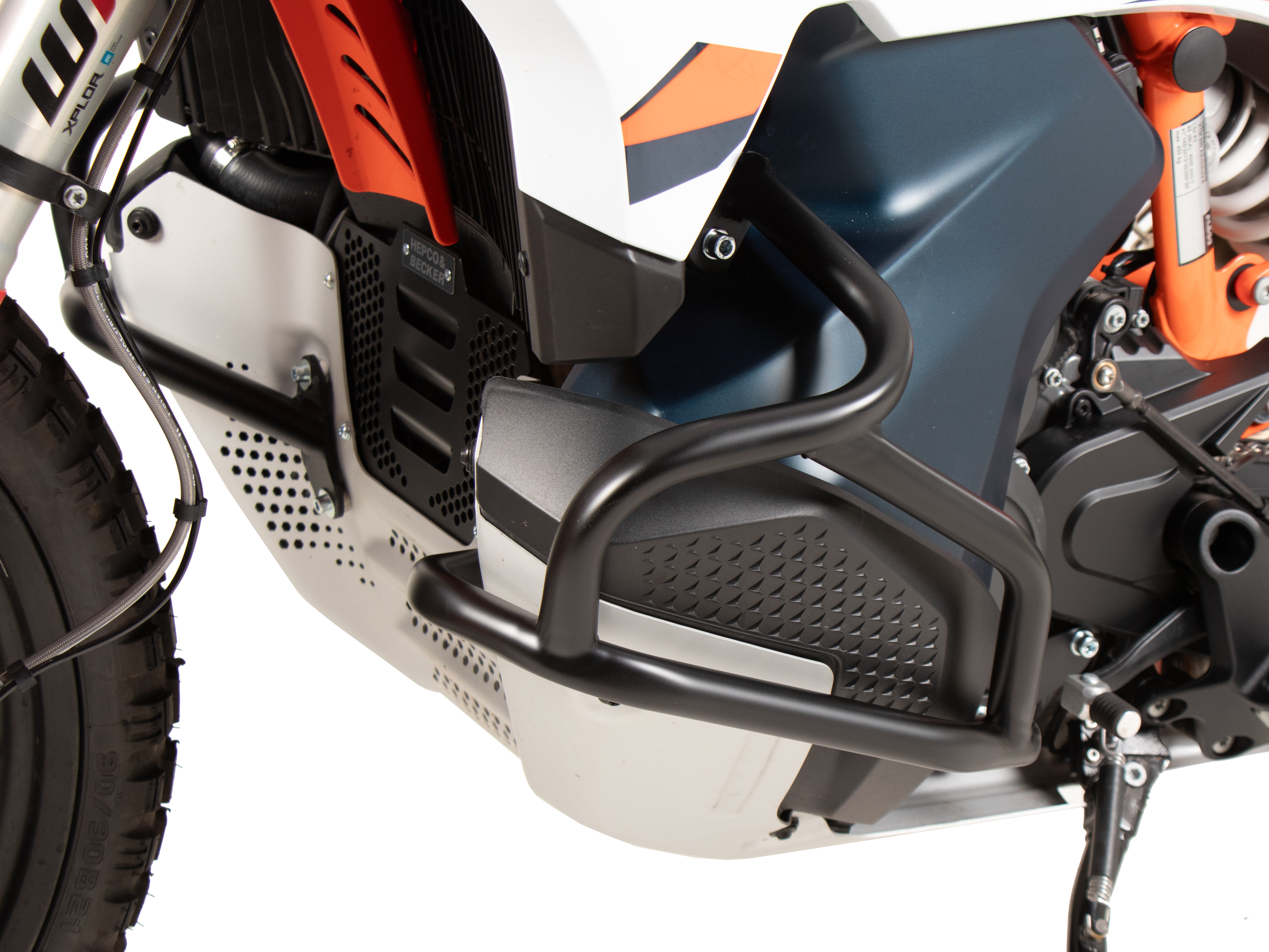 Protezione motore nera per KTM 790 Adventure (24-) Hepco & Becker