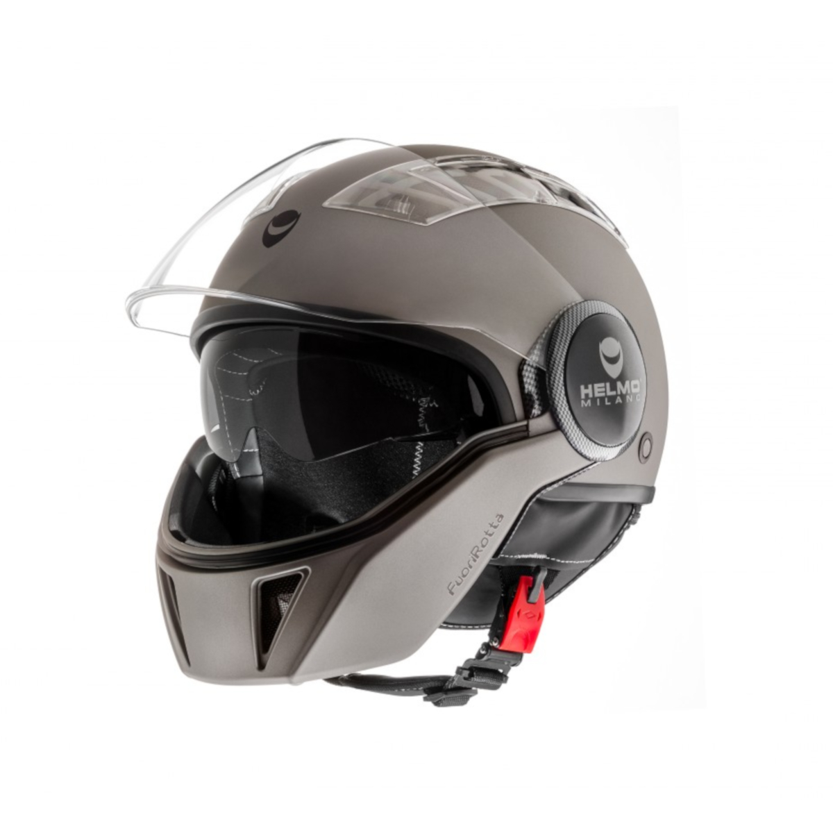 Casco Helmo Milano Full jet, FuoriRotta, antracite, opaco