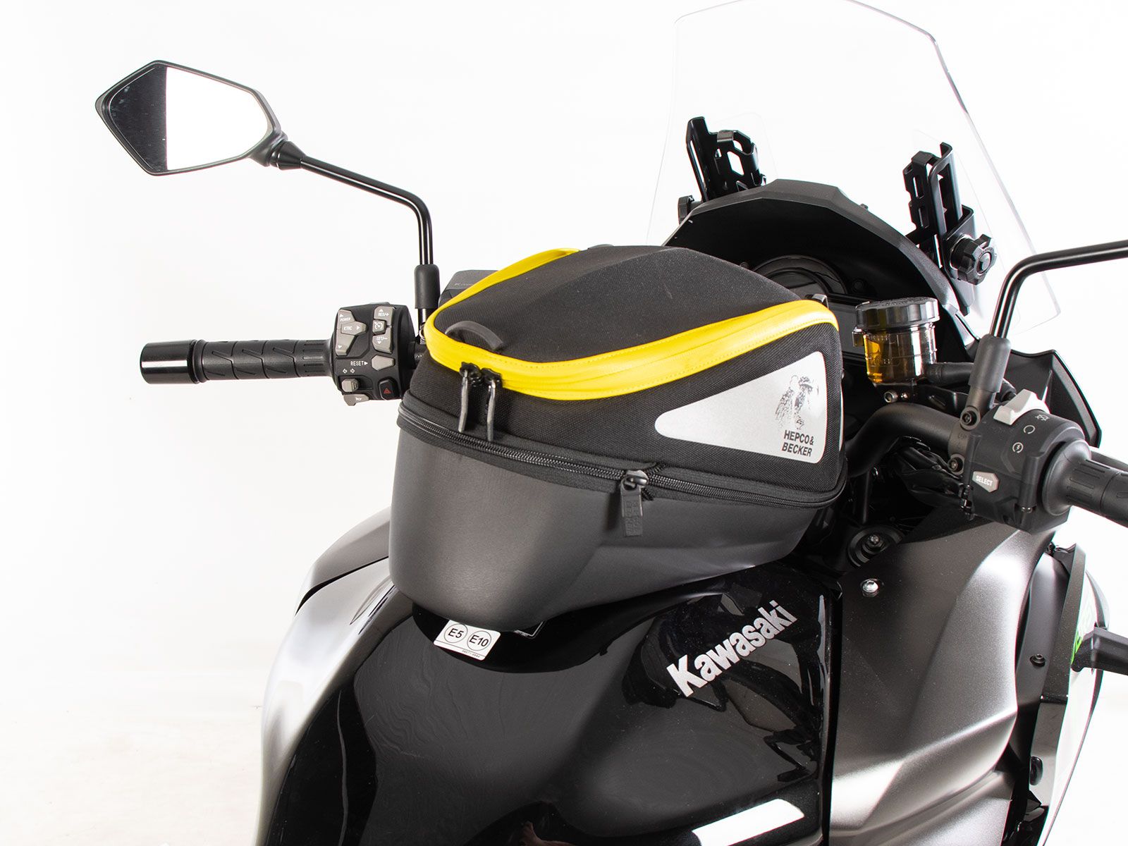 Anello serbatoio di base con blocco borsa serbatoio per Kawasaki Versys 1100 /SE (25- ) Hepco & Becker